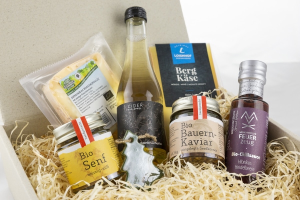 FEUERzeug Vegetarische Bio Geschenkbox "Mühlviertler Käse"