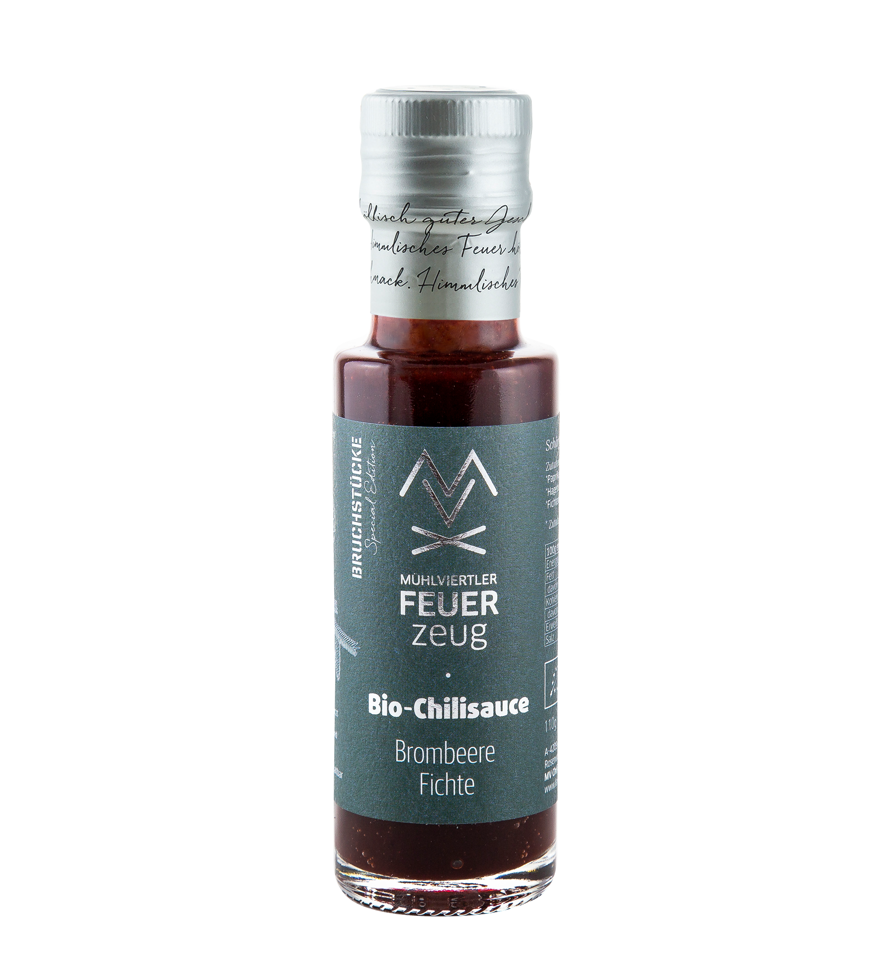 chilisaucen brombeerefichte freigestellt neu