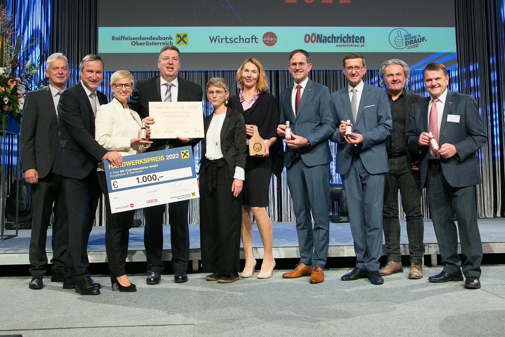 oö handwerkspreis 2022: gewinner in der kategorie "kooperation & teamwork"