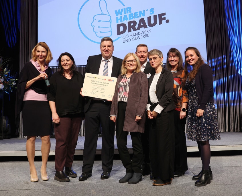 oö handwerkspreis 2022: gewinner in der kategorie "kooperation & teamwork"