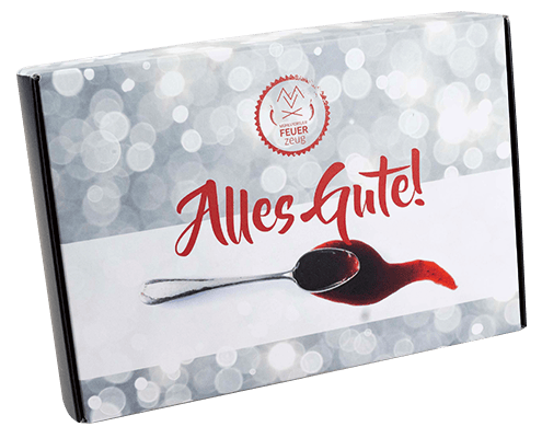 Geschenkschachteldeckel Alles Gute