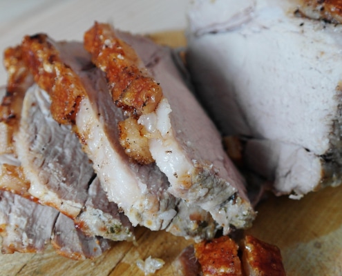 schweinsbraten mit kruste